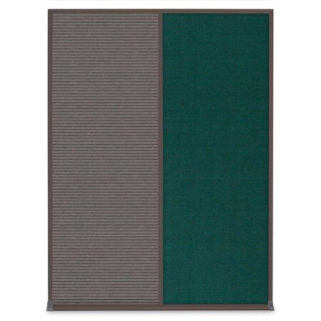 United Visual Products Single Door Radius Corkboard, 24"X36", W UV8001-WHITE-FORBO